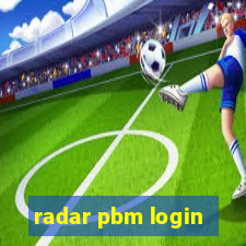 radar pbm login