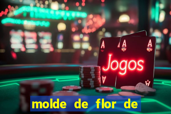 molde de flor de eva grande para imprimir