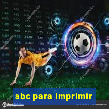 abc para imprimir