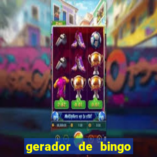 gerador de bingo cha de bebe