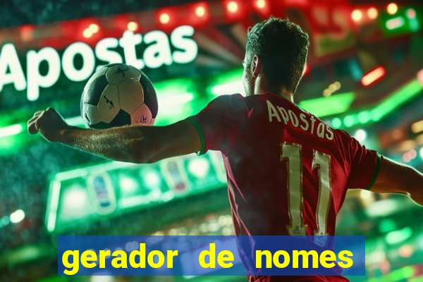 gerador de nomes para jogos