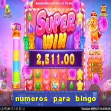 numeros para bingo de 1 a 90